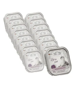 Dehner Premium Lovely Nassfutter für Katzen Zeit zu zweit, 16 x 100 g