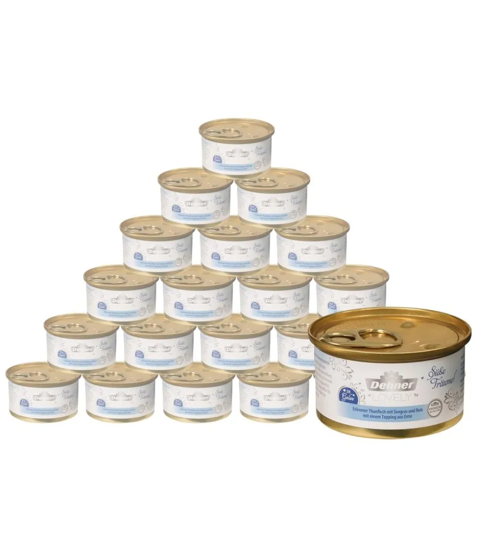 Dehner Premium Lovely Nassfutter für Katzen in Gelee Süße Träume!, 24 x 85 g