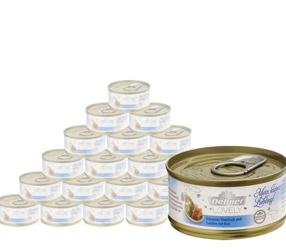 Dehner Premium Lovely Nassfutter für Katzen Willst du schmusen?, 24 x 70 g