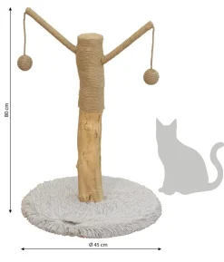 Dehner Premium Lovely Natur-Kratzbaum Auspowern & Ausspannen