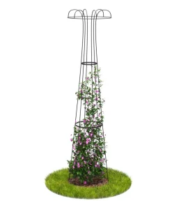 Dehner Premium Metall-Obelisk Maxima, schwarz