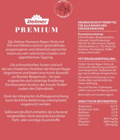 Dehner Premium Nager-Sticks getreidefrei, 3 x 150 g