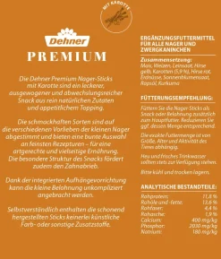 Dehner Premium Nager-Sticks Mix, 3 x 150 g