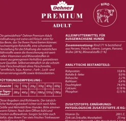 Dehner Premium Nassfutter für Hunde Adult