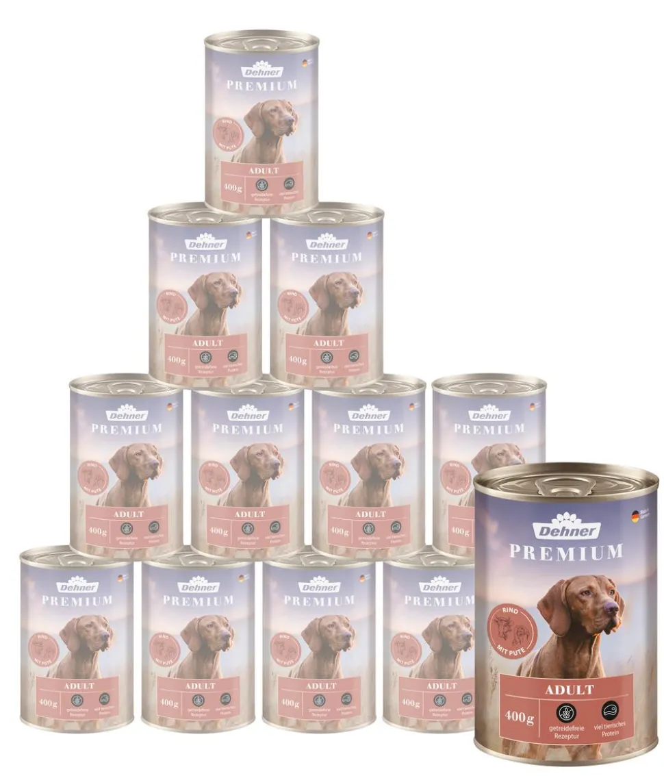 Dehner Premium Nassfutter für Hunde Adult