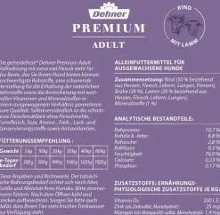 Dehner Premium Nassfutter für Hunde Adult