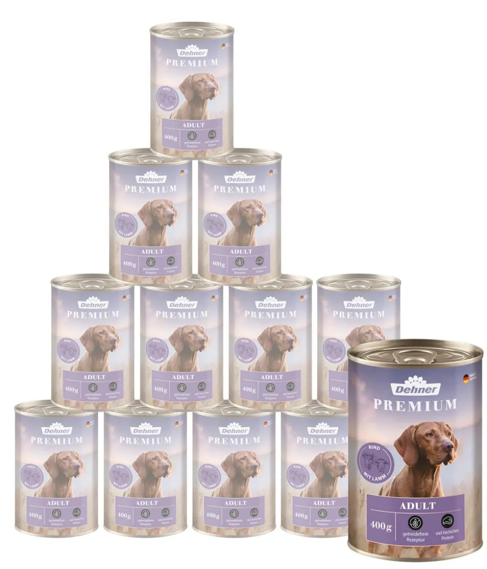 Dehner Premium Nassfutter für Hunde Adult