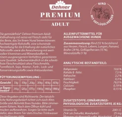 Dehner Premium Nassfutter für Hunde Adult