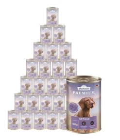 Dehner Premium Nassfutter für Hunde Senior, Rind mit Lamm