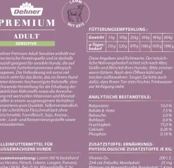 Dehner Premium Nassfutter für Hunde Adult Sensitive