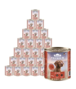 Dehner Premium Nassfutter für Hunde Junior, Rind mit Geflügel