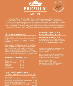 Dehner Premium Nassfutter für Katzen Adult, 12 x 100 g