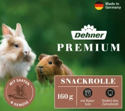 Dehner Premium Snackrolle für Nager, Saaten & Gemüse, 160 g