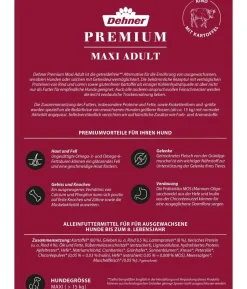 Dehner Premium Trockenfutter für Hunde Maxi Adult, Rind & Kartoffel