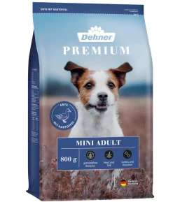 Dehner Premium Trockenfutter für Hunde Mini Adult, Ente & Kartoffel