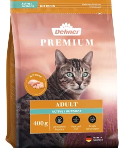 Dehner Premium Trockenfutter für Katzen Active/Outdoor Adult, Huhn
