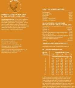Dehner Premium Trockenfutter für Katzen Kitten, Huhn