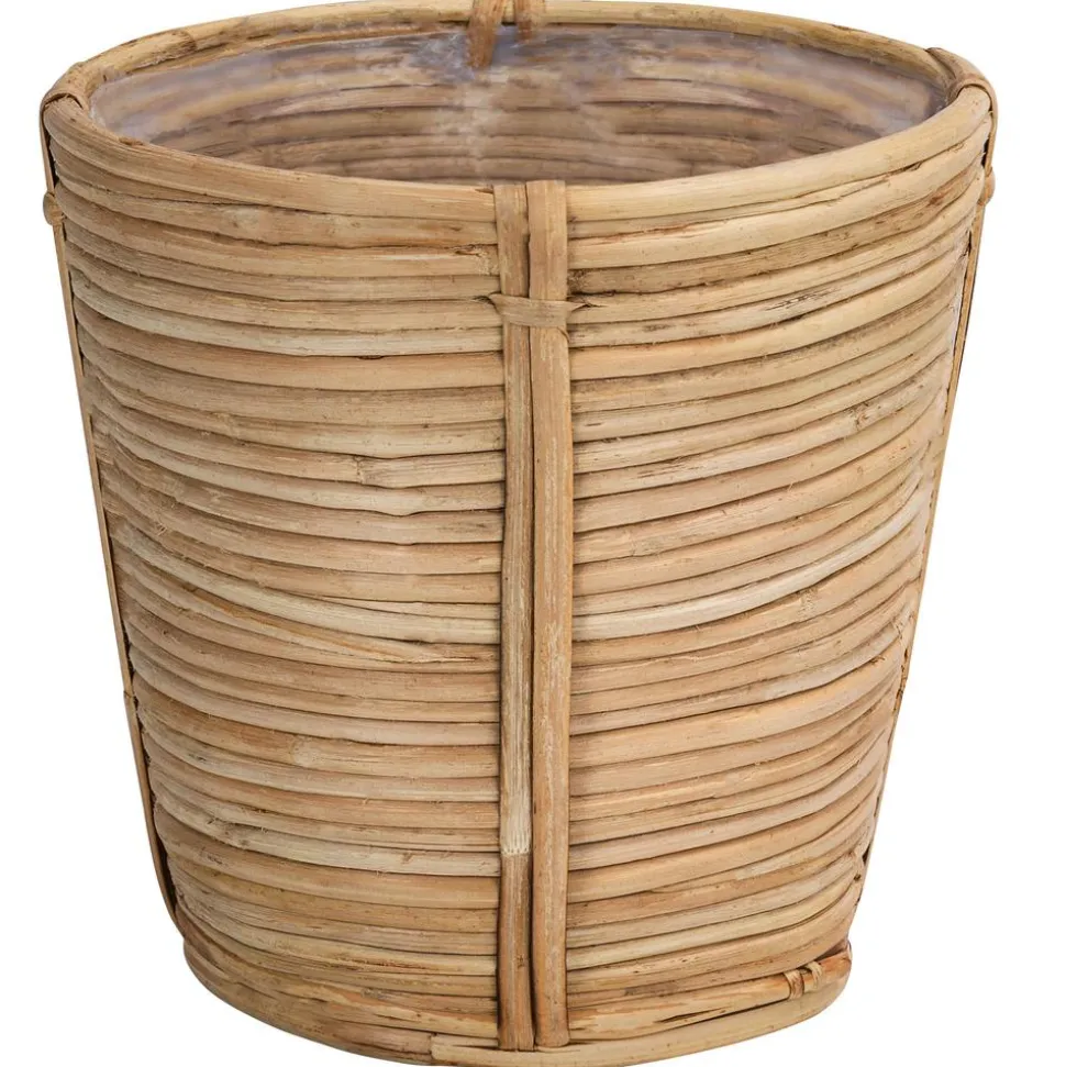 Dehner Rattan-Korb Bibek, konisch, hellbraun