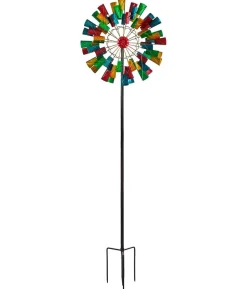 Dehner Riesen Windrad, bunt, ca. Ø61/H213 cm