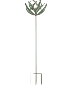 Dehner Riesen Windrad, mint/gold, ca. Ø44,5/H192 cm