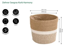 Dehner Seegras-Korb Harmony, rund