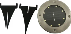 Dehner Solar-Bodenleuchte Skiva, ca. Ø12/H13 cm