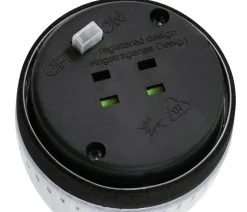 Dehner Solar-Edelstahlleuchte, gerillt, 4er-Set