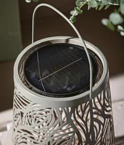 Dehner Solar-Laterne Olea, ca. Ø20/H32 cm