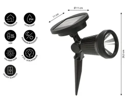 Dehner Solar-Spot Viseu, ca. B11/H26,5/T11 cm