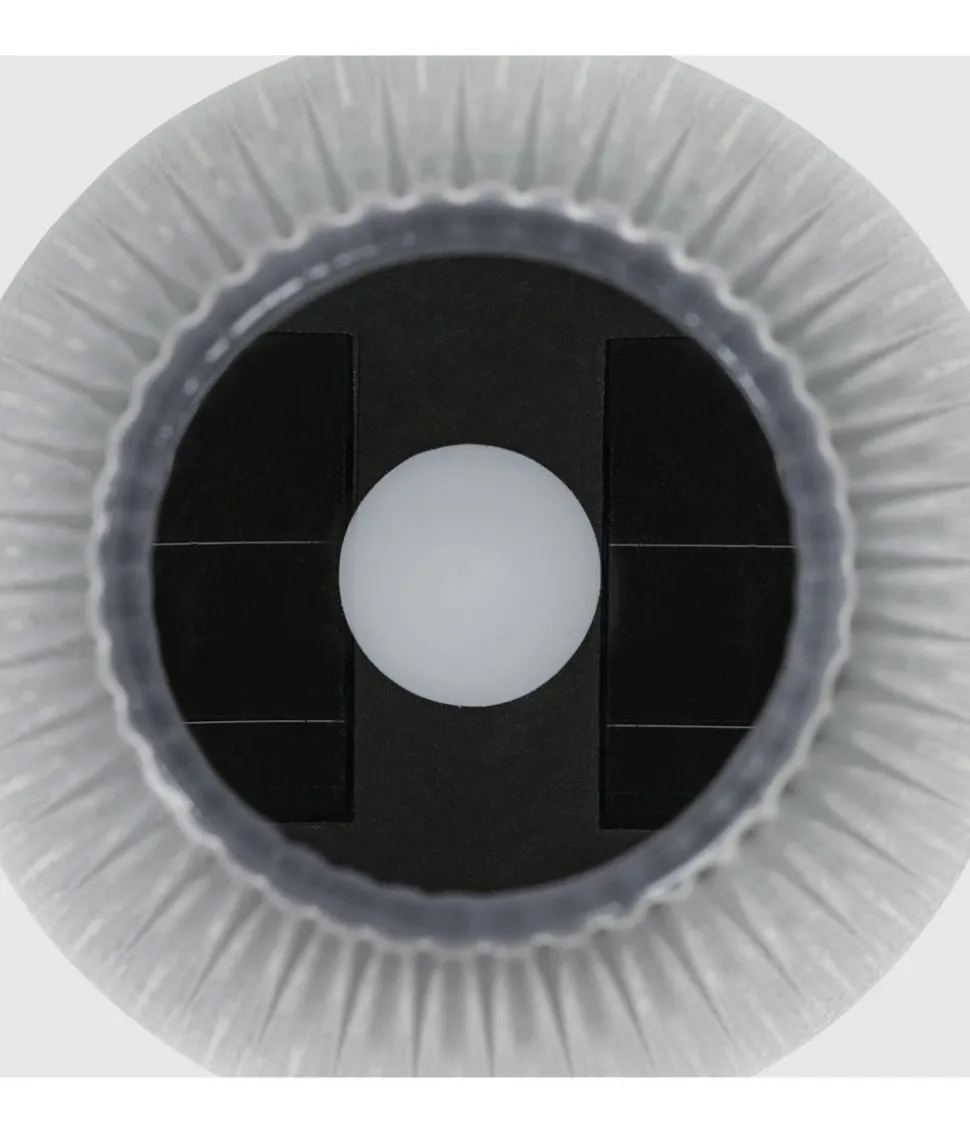Dehner Solar-Tischleuchte, gerillt, ca. Ø6,1/H8,8 cm