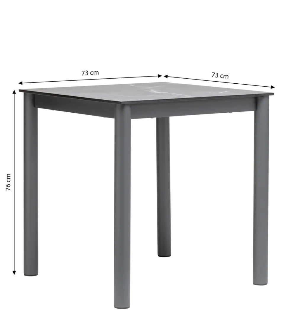 Dehner Tisch Brooklyn, ca. B73/H76/T73 cm