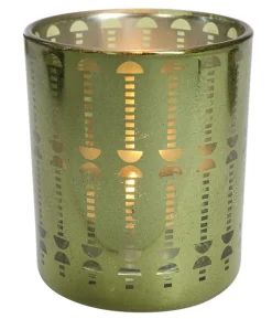 Dehner Tischdeko-Set, grün/gold, 5-teilig