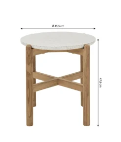Dehner Tisch Portofino, ca. Ø45,5/H47,8 cm