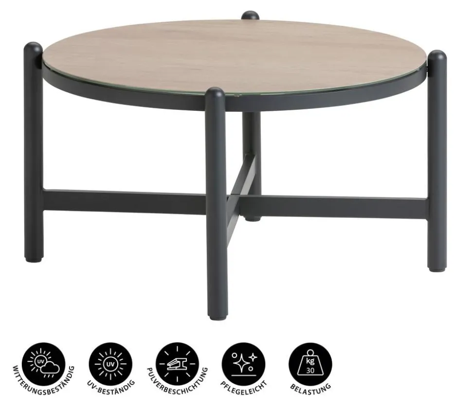 Dehner Tisch St-Etienne, ca. Ø78/H46 cm