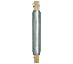Dehner Wickeldraht auf Holzstab, galvanisiert, silber, 100 g