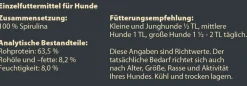 Dehner Wild Nature BARF-Ergänzungsfutter für Hunde Spirulina
