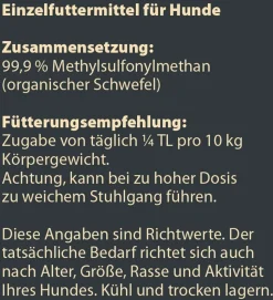 Dehner Wild Nature BARF-Ergänzungsfutter für Hunde MSM
