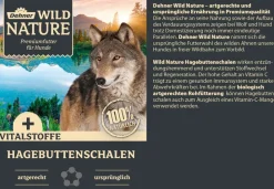Dehner Wild Nature BARF-Ergänzungsfutter für Hunde Hagebuttenschalen
