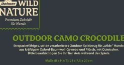 Dehner Wild Nature Hundespielzeug Outdoor Camo Crocodile
