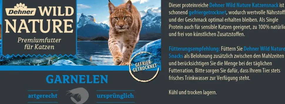 Dehner Wild Nature Katzensnack, gefriergetrocknet