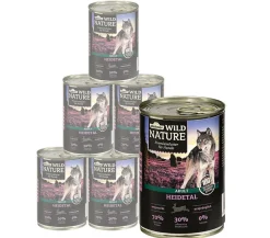 Dehner Wild Nature Nassfutter für Hunde Heidetal Adult, Kaninchen