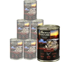 Dehner Wild Nature Nassfutter für Hunde Hochmoor Senior, Ente