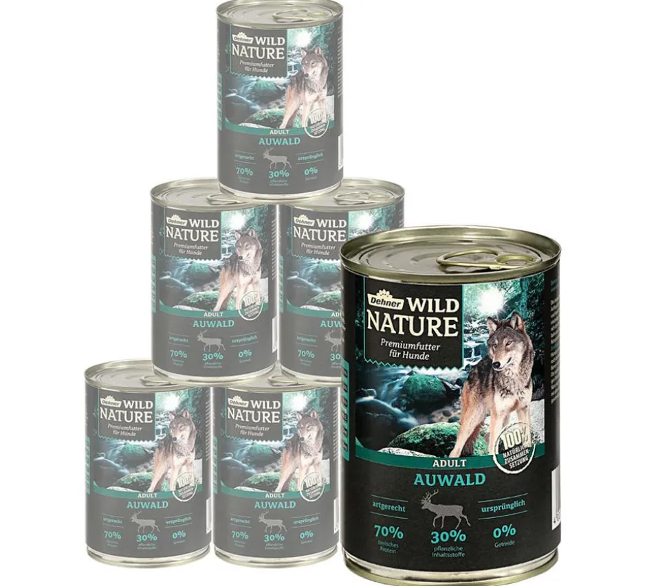 Dehner Wild Nature Nassfutter für Hunde Hochmoor Senior, Ente