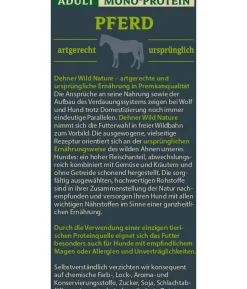 Dehner Wild Nature Nassfutter für Hunde Mono-Protein Adult, Pferd