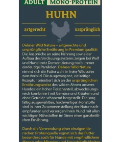 Dehner Wild Nature Nassfutter für Hunde Mono-Protein Adult, Huhn