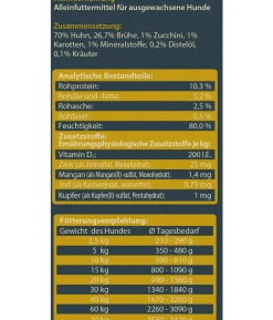 Dehner Wild Nature Nassfutter für Hunde Mono-Protein Adult, Huhn