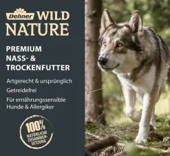 Dehner Wild Nature Nassfutter für Hunde Mono-Protein Adult, Lachs