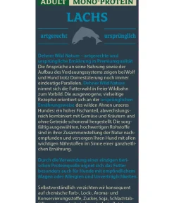 Dehner Wild Nature Nassfutter für Hunde Mono-Protein Adult, Lachs