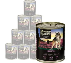 Dehner Wild Nature Nassfutter für Hunde Heidetal Adult, Kaninchen