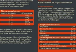 Dehner Wild Nature Nassfutter für Hunde Hochmoor Adult, Ente
